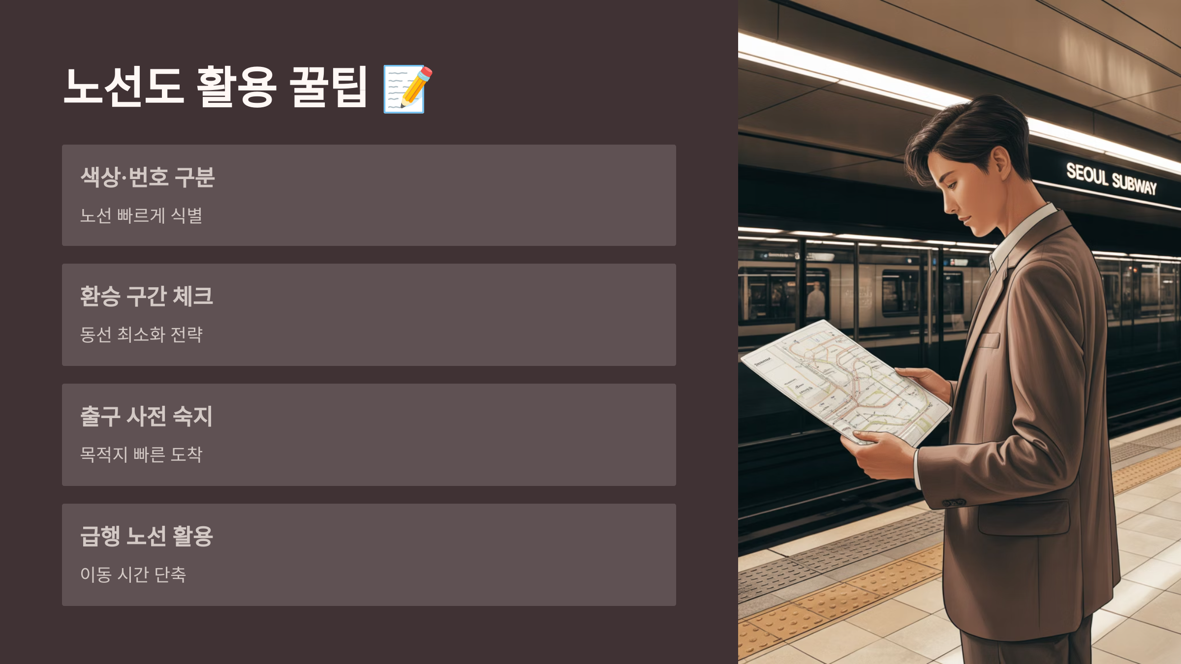 노선도 활용 꿀팁