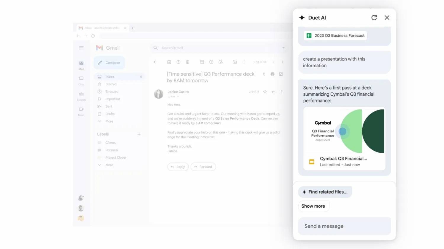 Google Workspace Labs에서 곧 시작될 Duet AI