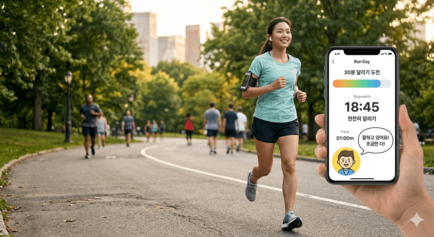 러닝앱, 런데이 사용법