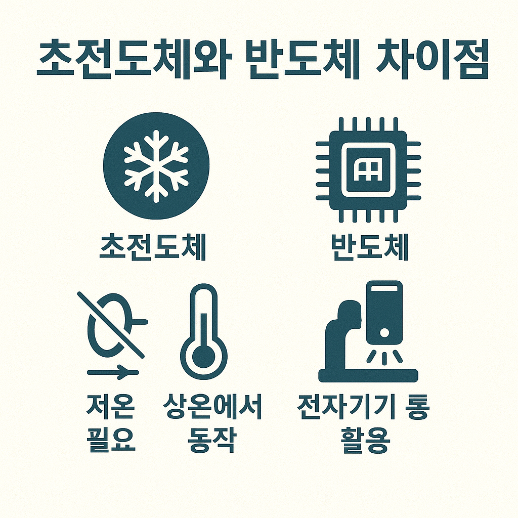 초전도체와 반도체 차이점 관련 사진