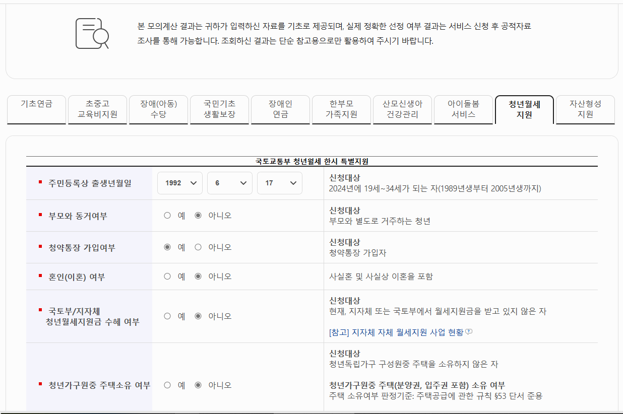 청년월세지원