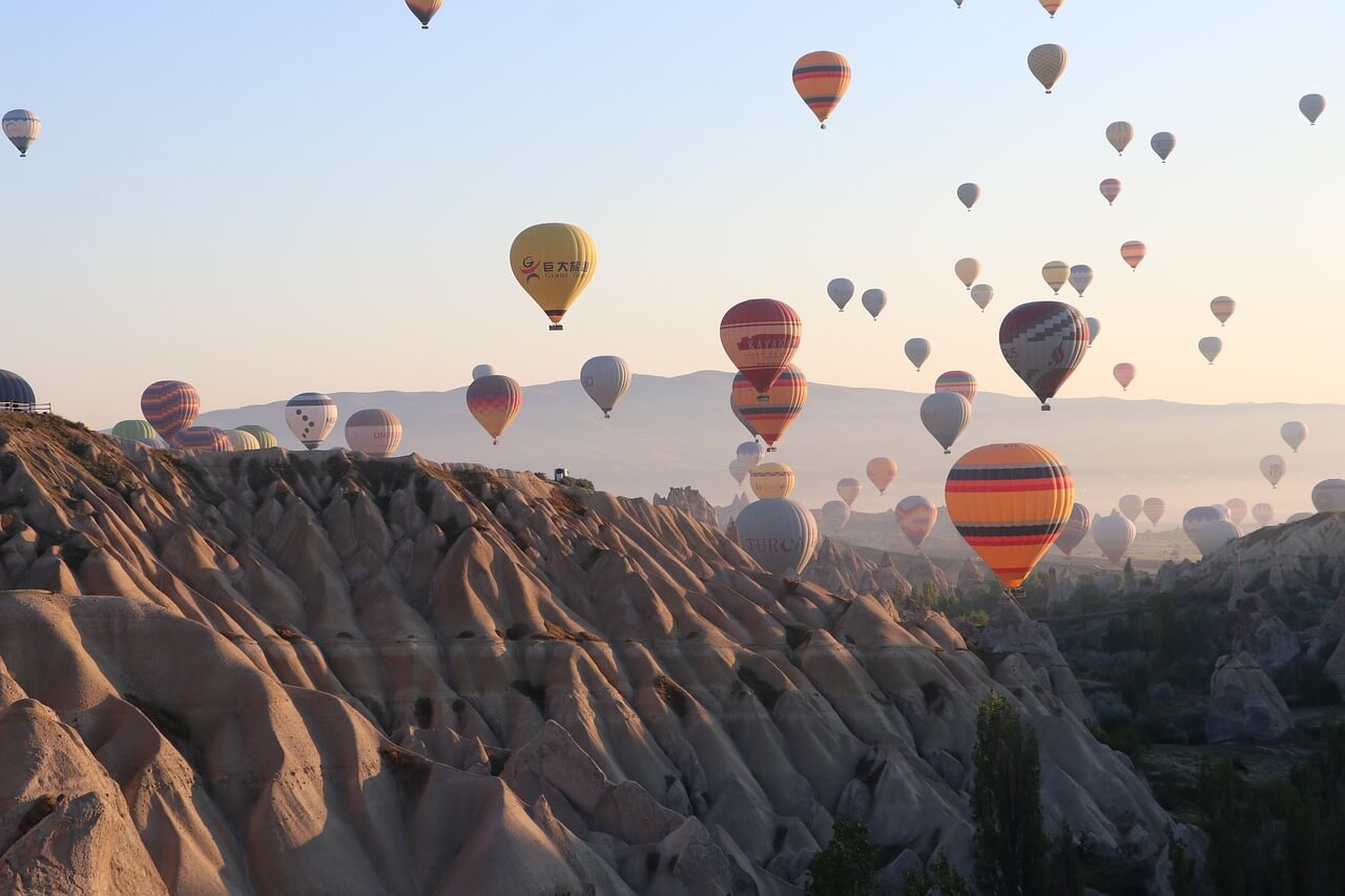튀르키예(터키) 카파도키아(Cappadocia) 열기구 사진