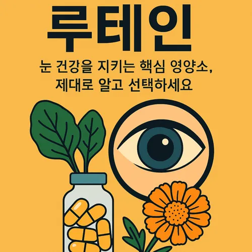 눈 건강 루테인 일러스트