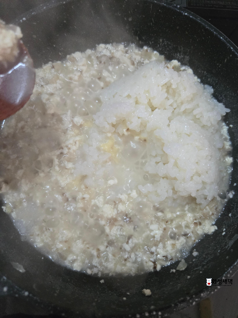 표고버섯-두부-리조또