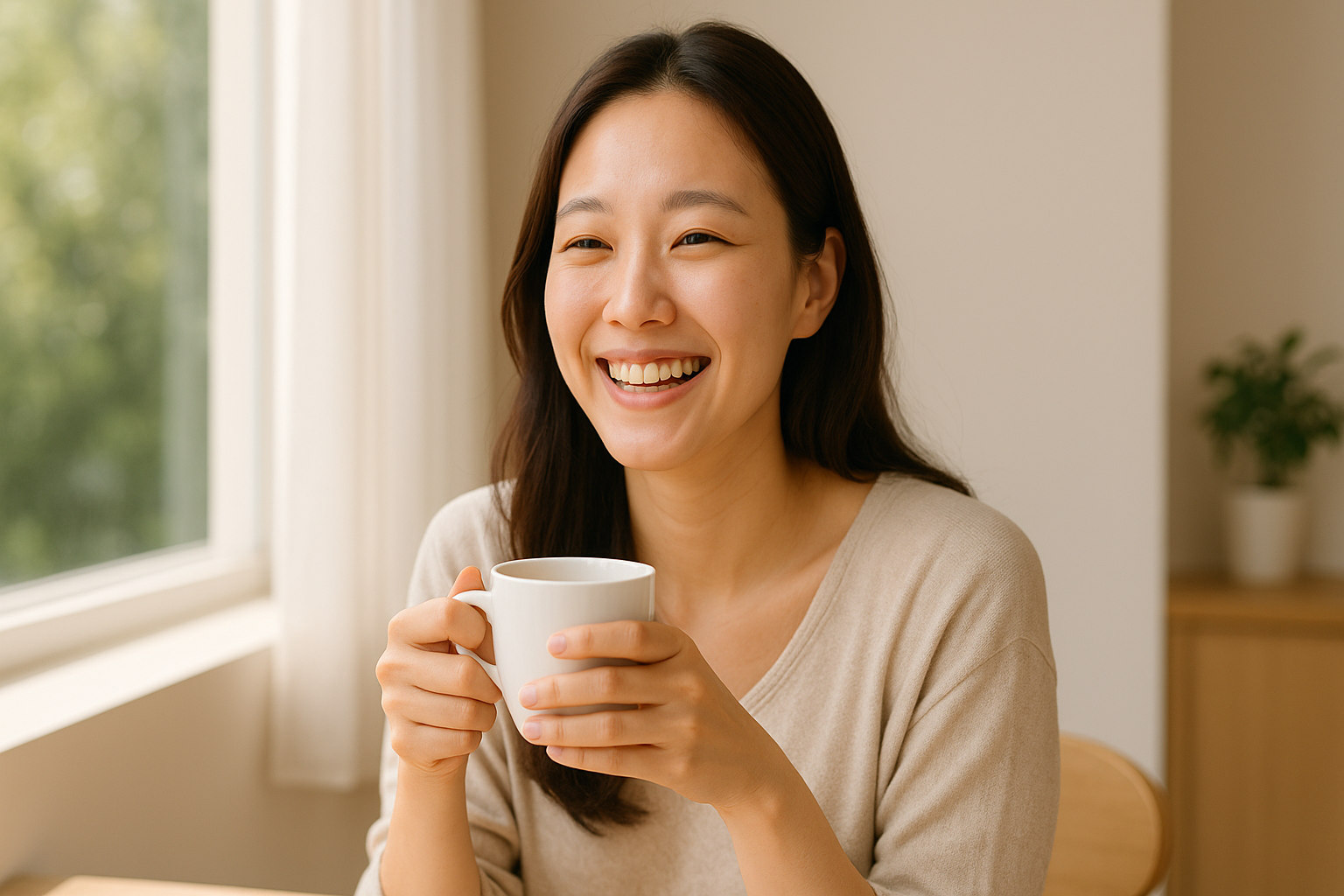 민낯에도 빛나는 피부