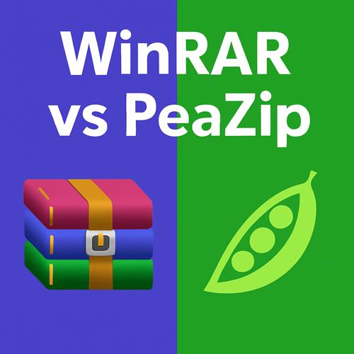 WinRAR vs PeaZip 섬네일