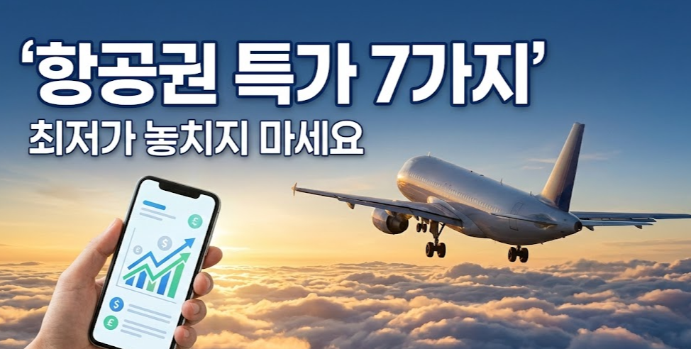 항공권 특가 놓치지 않는 법: 7가지 꿀팁으로 최저가 항공권 득템하기 (초보자용 실전 가이드)