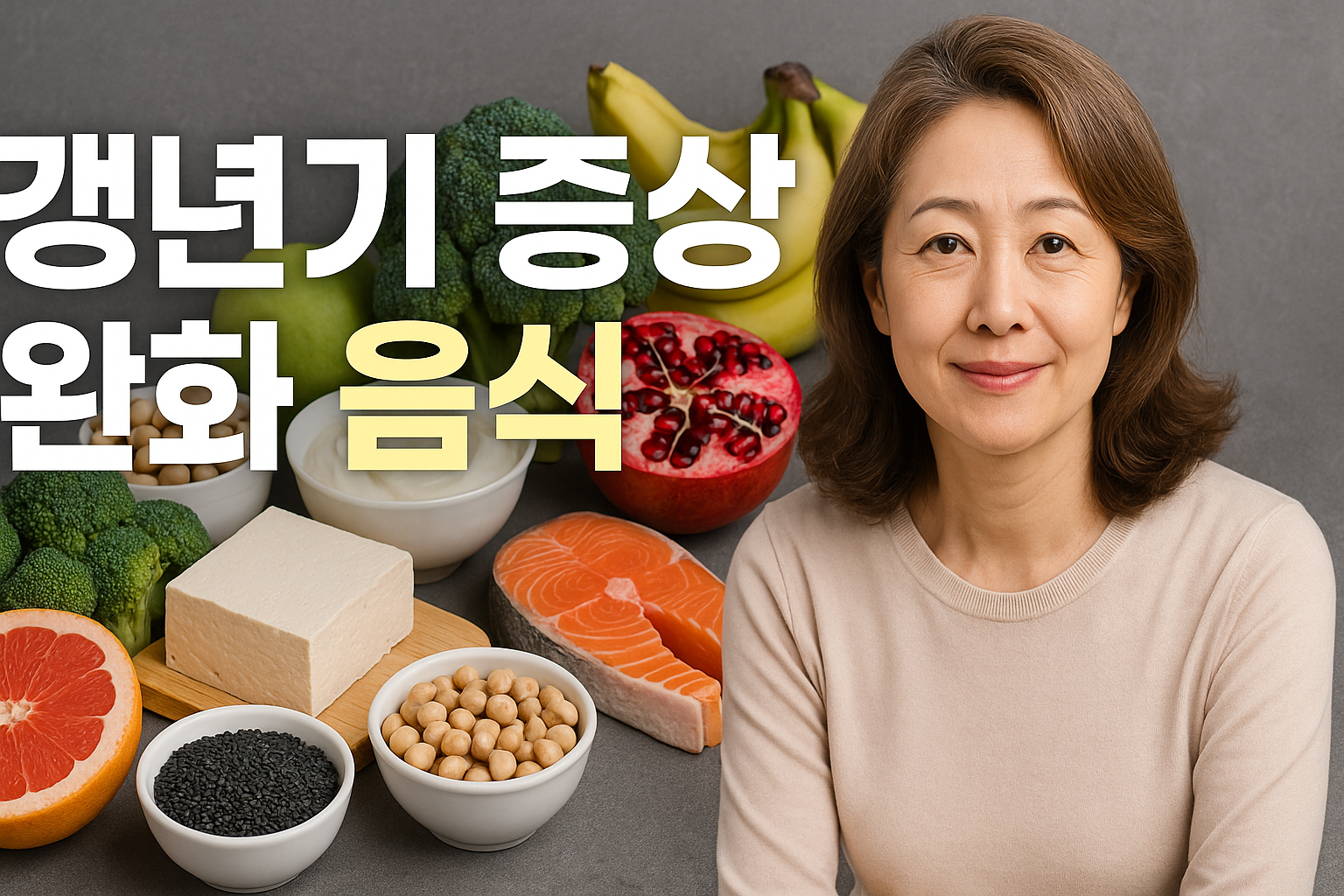 갱년기 증상 완화에 좋은 음식 10가지 (2025 최신판)
