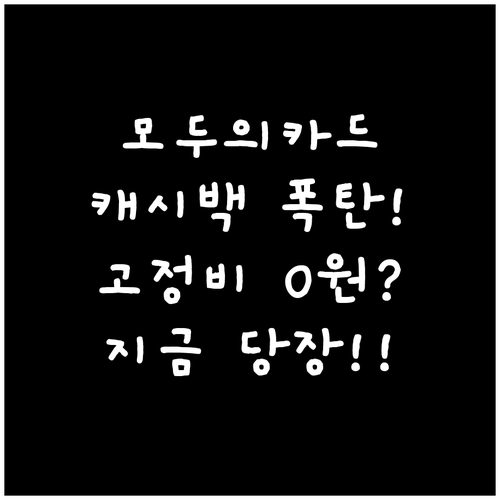 스마트한 현금 흐름 관리 모두의카드 ..