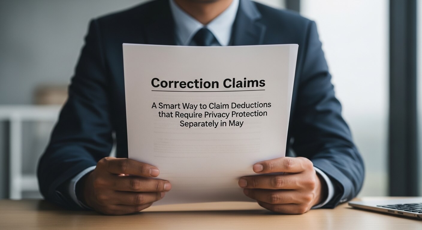 "회사가 모르게 하고 싶은 공제 항목이 있다면? 경정청구 활용법" : 사생활 보호가 필요한 공제 항목을 5월에 따로 청구하는 영리한 방법.