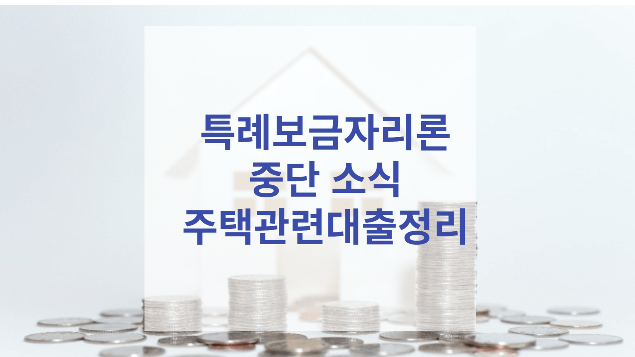 특례보금자리론 중단