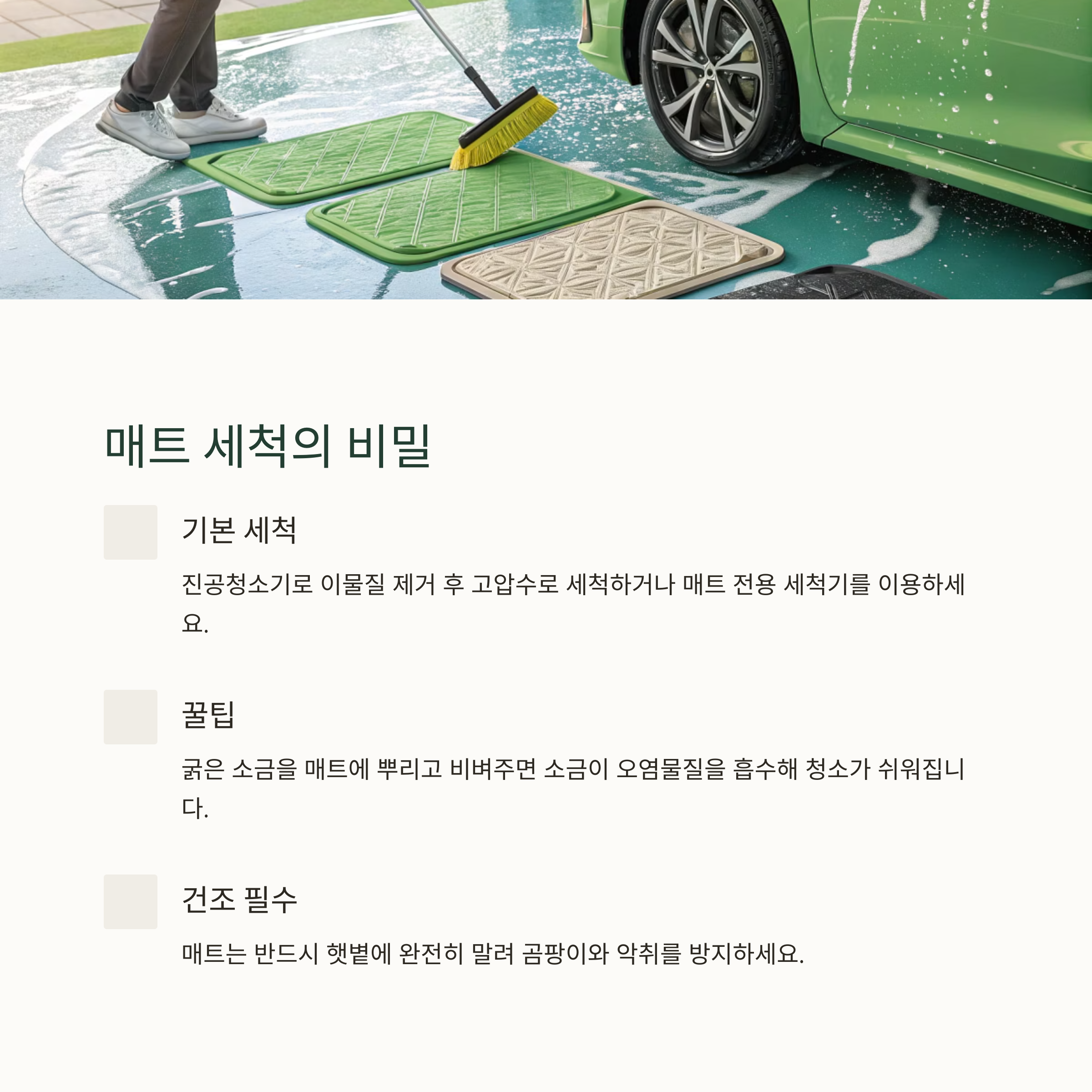 실내 세차