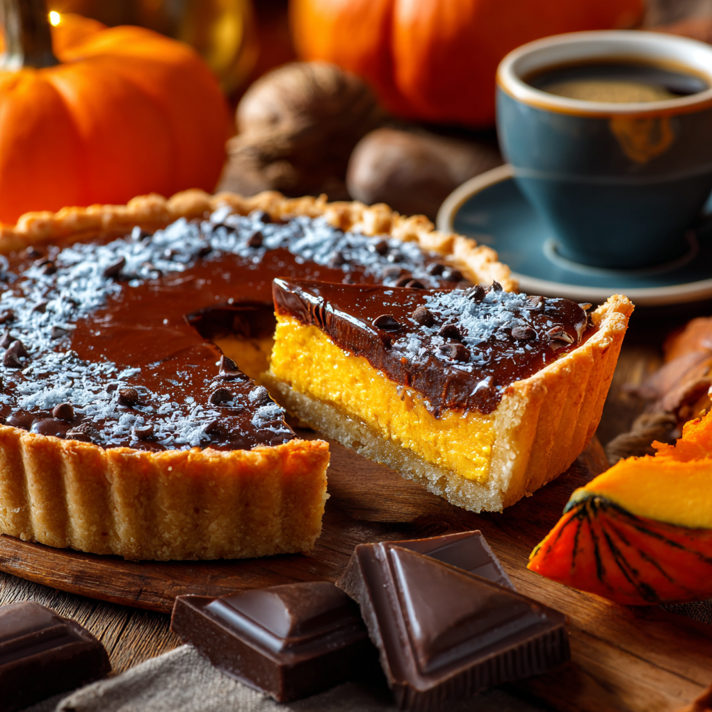 홈베이킹 초코 호박 파이 만들기