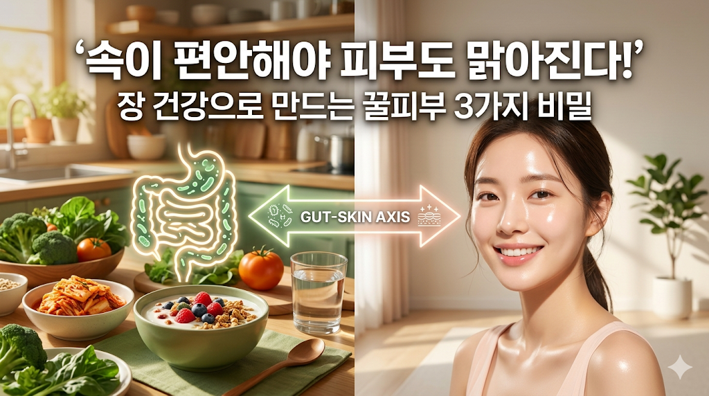 장 건강과 피부 관계: 비싼 화장품 대신 '이것' 바꿨더니 트러블이 사라진 비밀
