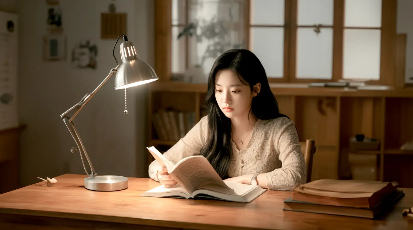 책을 읽는 여성