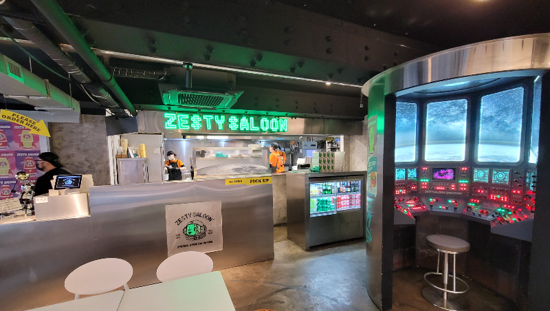 제스티살룬 연남 주방 및 포토존