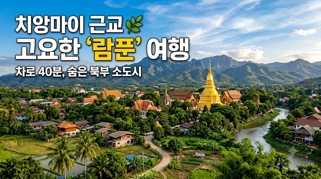 치앙마이 근교 로컬 소도시 람푼의 고즈넉한 사원과 태국 북부 전통 풍경