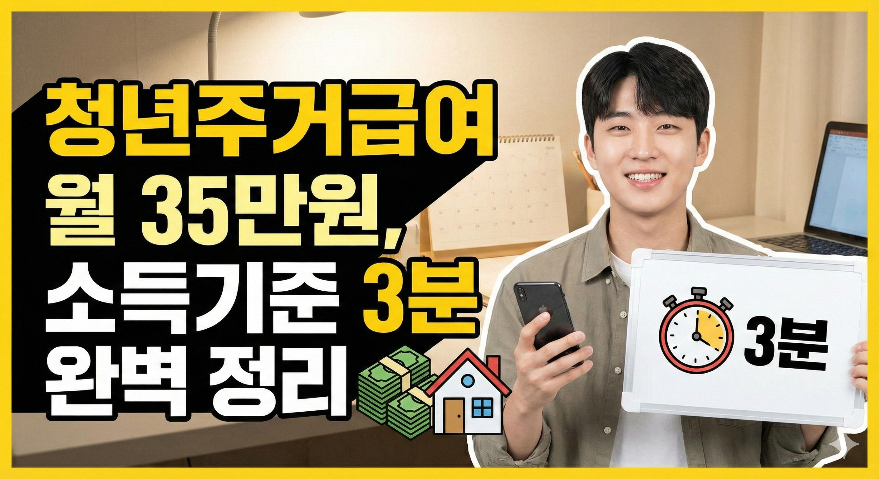 청년주거급여 월 35만원, 소득기준