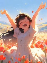 야호-합격이다-꽃속에서-만세를-부르는-소녀