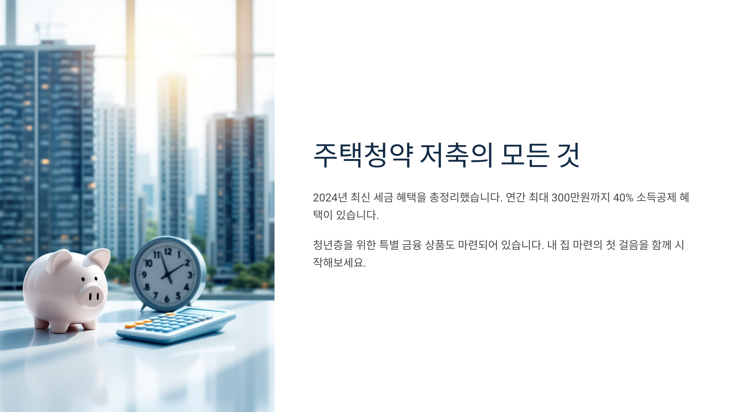 주택청약 저축 모든것