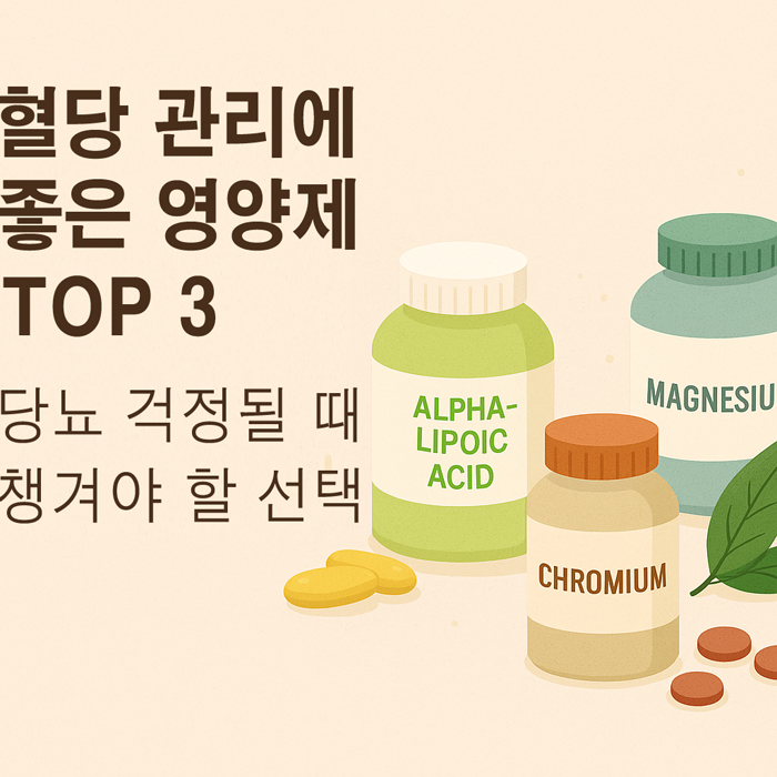 당뇨 걱정될 때 챙겨야 할 선택