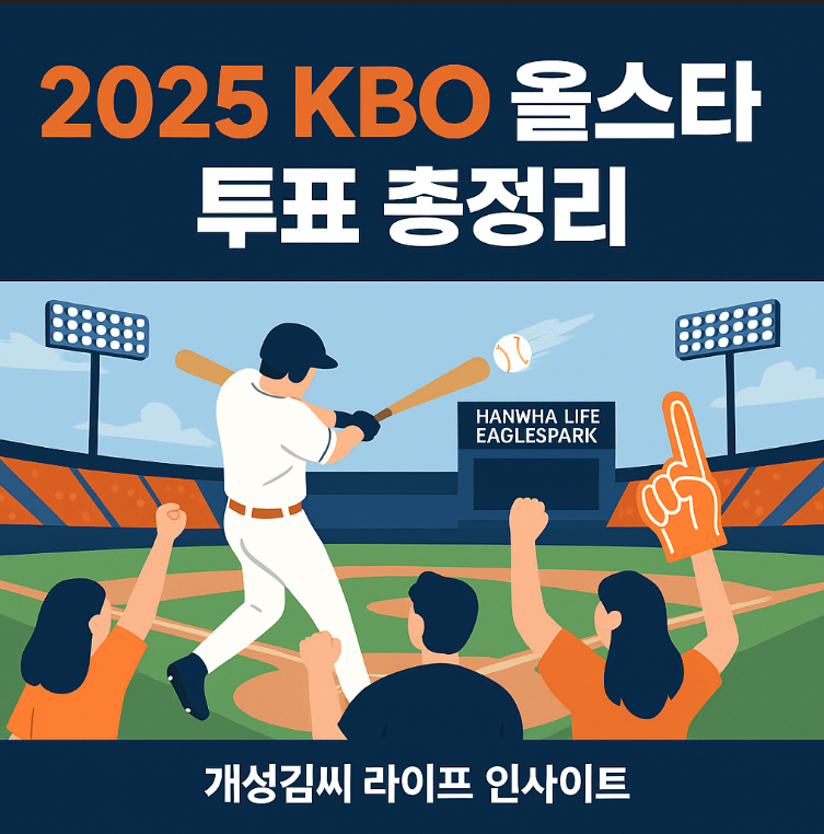 2025 KBO 올스타 투표,올스타 투표 일정,KBO 팬 투표 방법,신한 SOL뱅크 앱 투표,올스타 베스트12 선정,홈런더비 이벤트