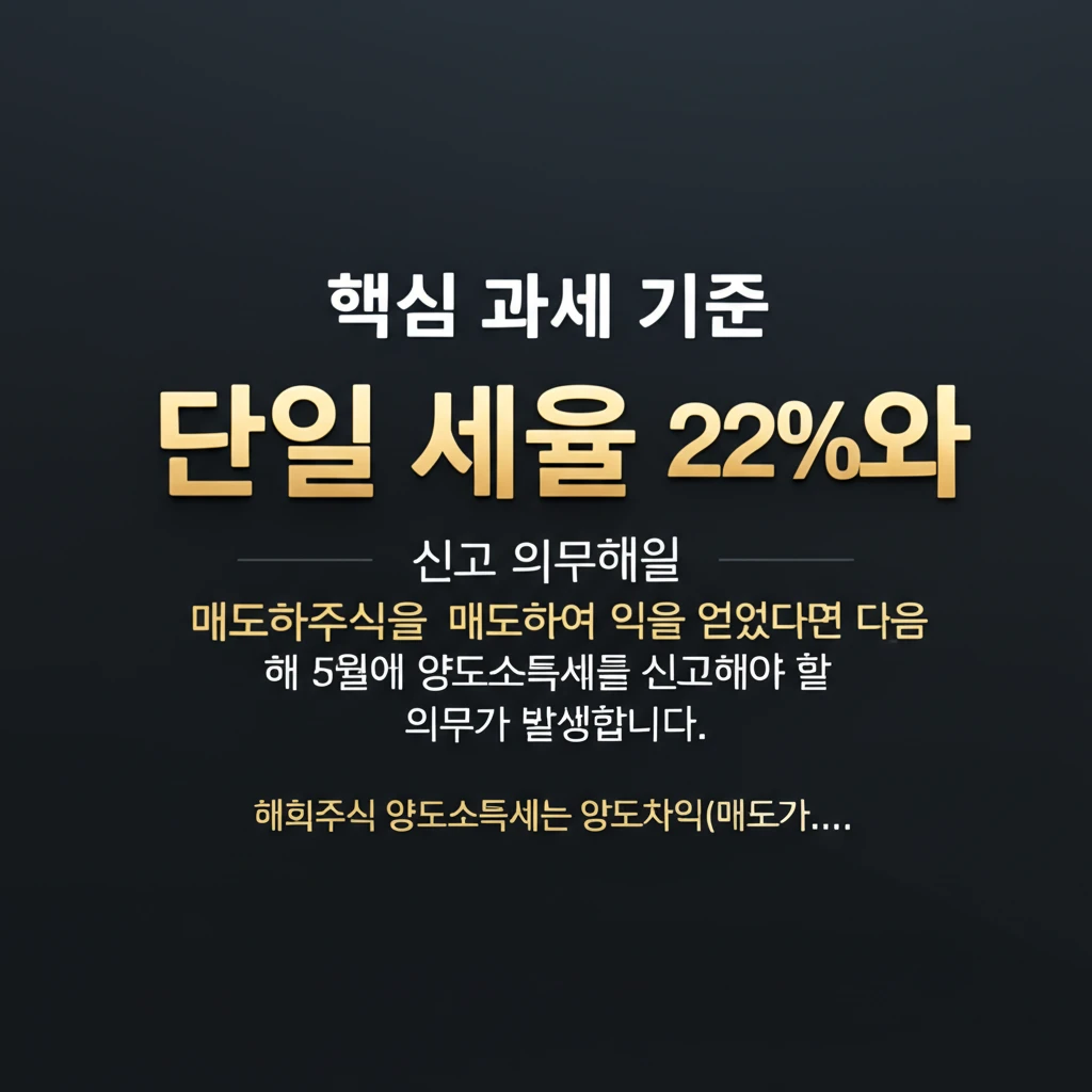 해외주식 양도세 신고 방법 250만원..
