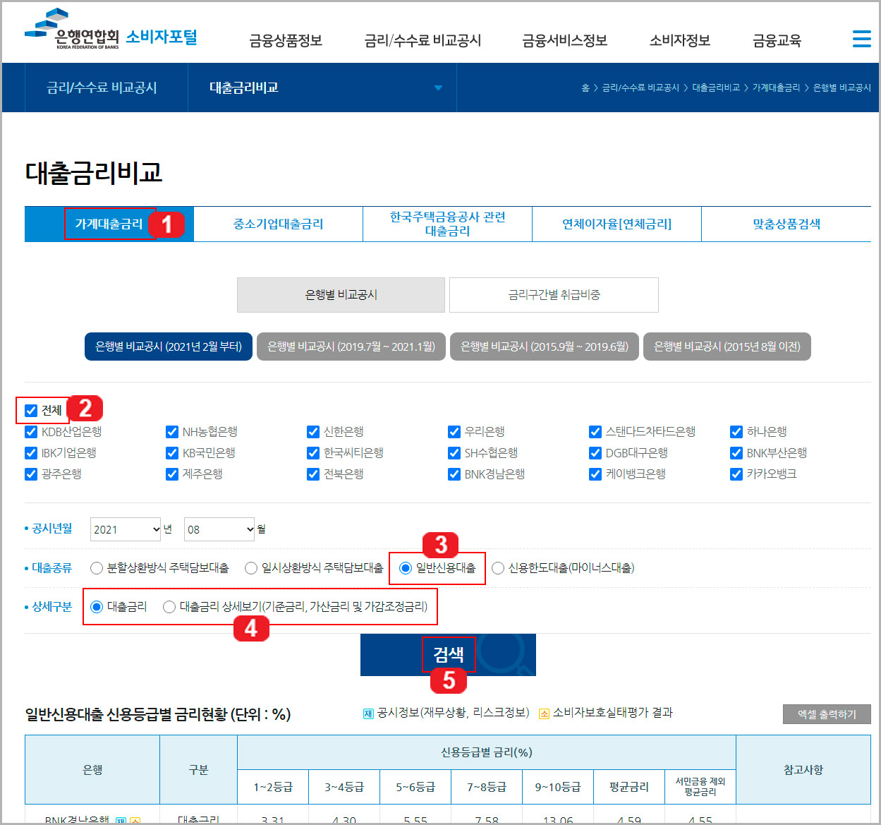 은행연합회 사이트