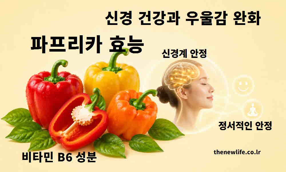 파프리카 효능 신경 건강 우울감 완화