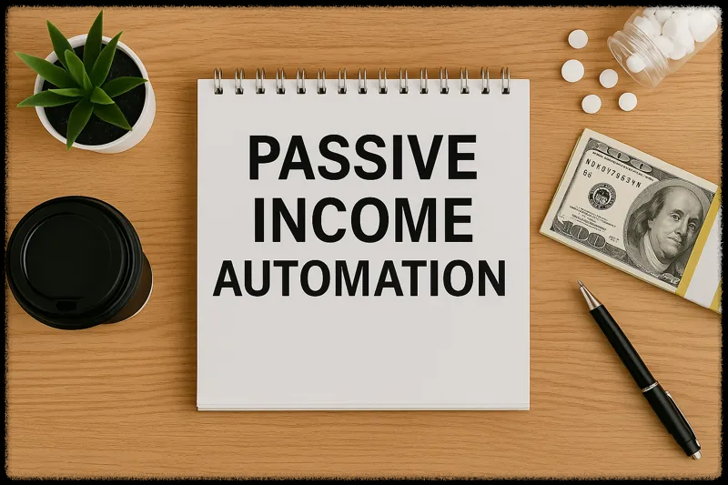 수익 자동화라는 개념을 시각적으로 보여주는 이미지