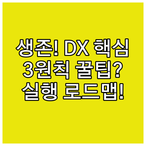 생존을 위한 디지털 전환(DX) 핵심..