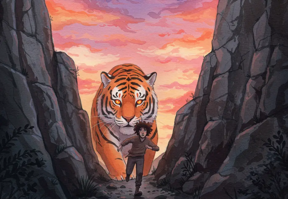 호랑이에게 쫒기는 꿈 해몽