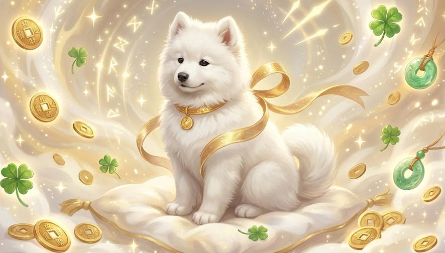 흰 강아지 안고 있는 꿈 해몽 - 당신에게 찾아올 행운의 신호