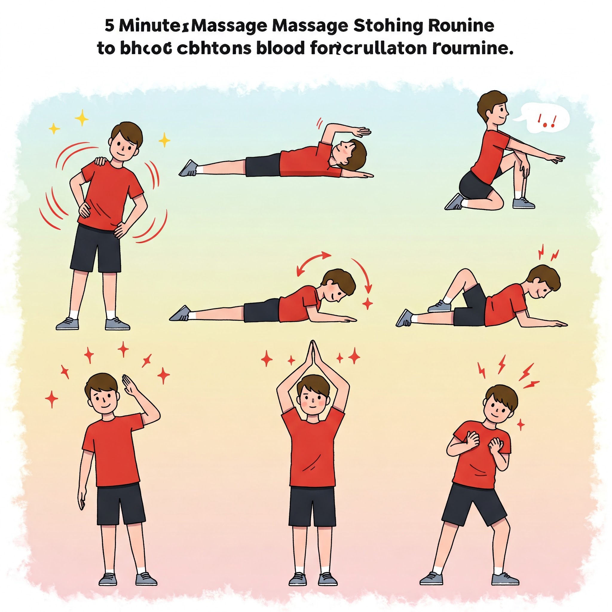 혈액순환을 돕는 하루 5분 마사지 &amp; 스트레칭 루틴