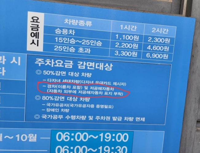 공영주차장 할인