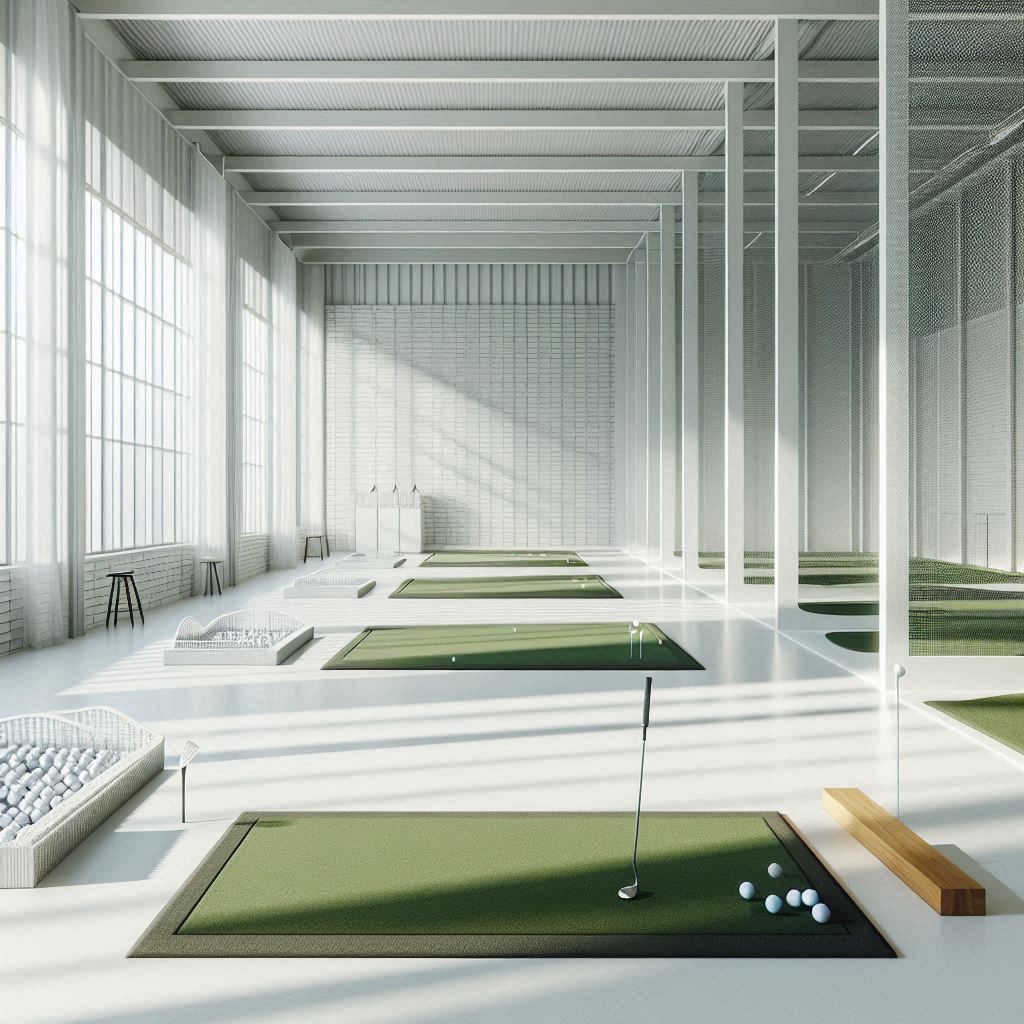 실내골프연습장 배경