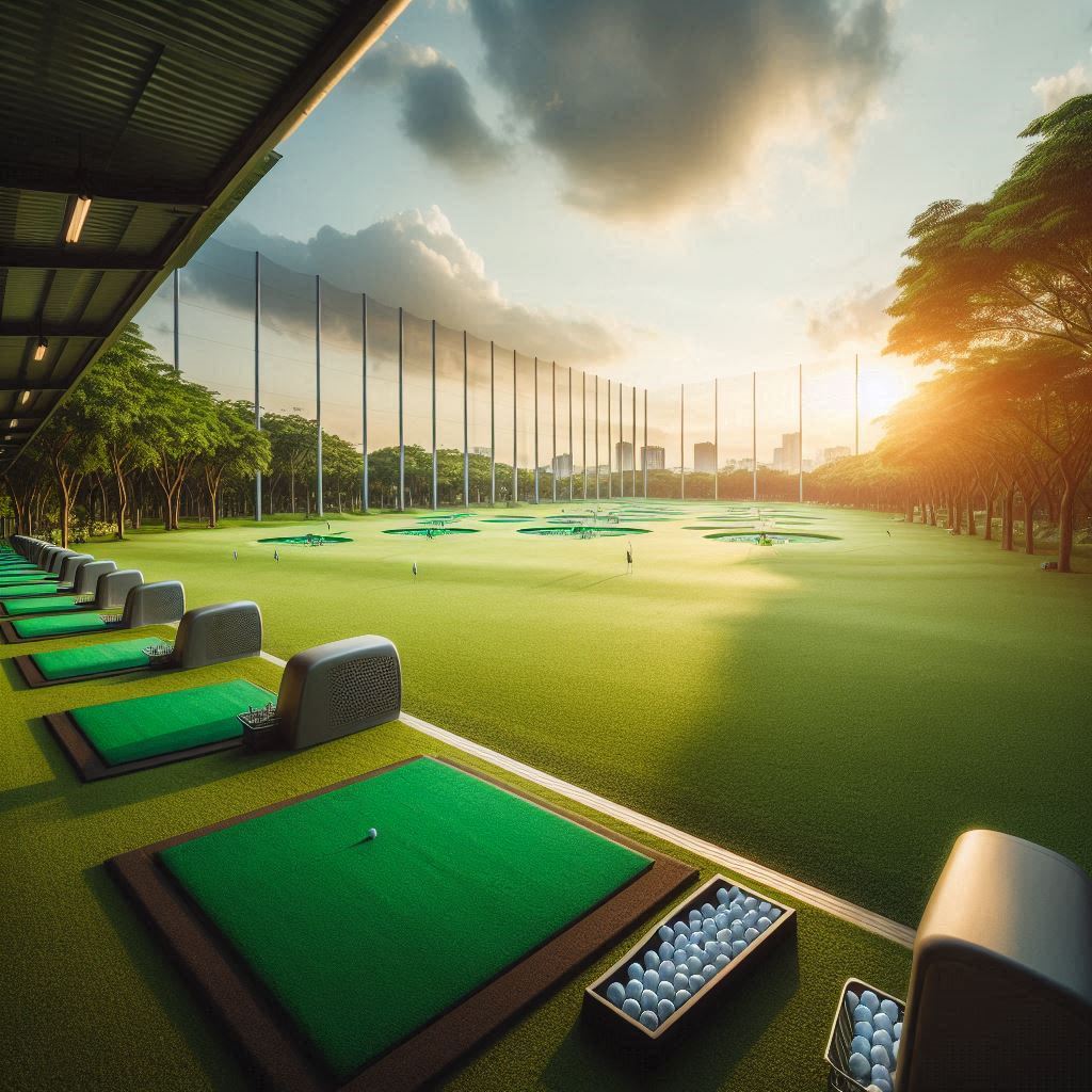 실외골프연습장 배경