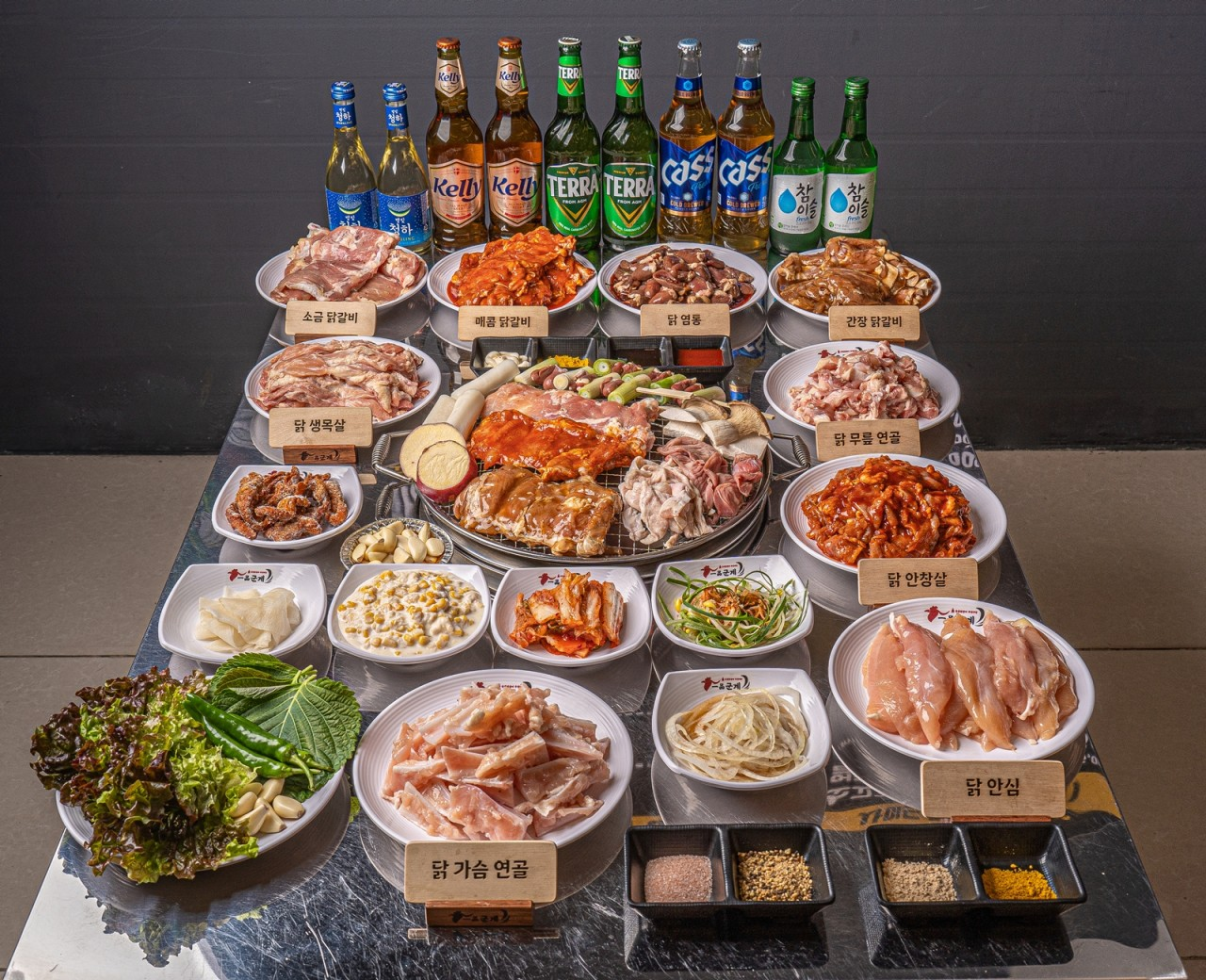 오산 일품군계 숯불닭갈비 무한리필