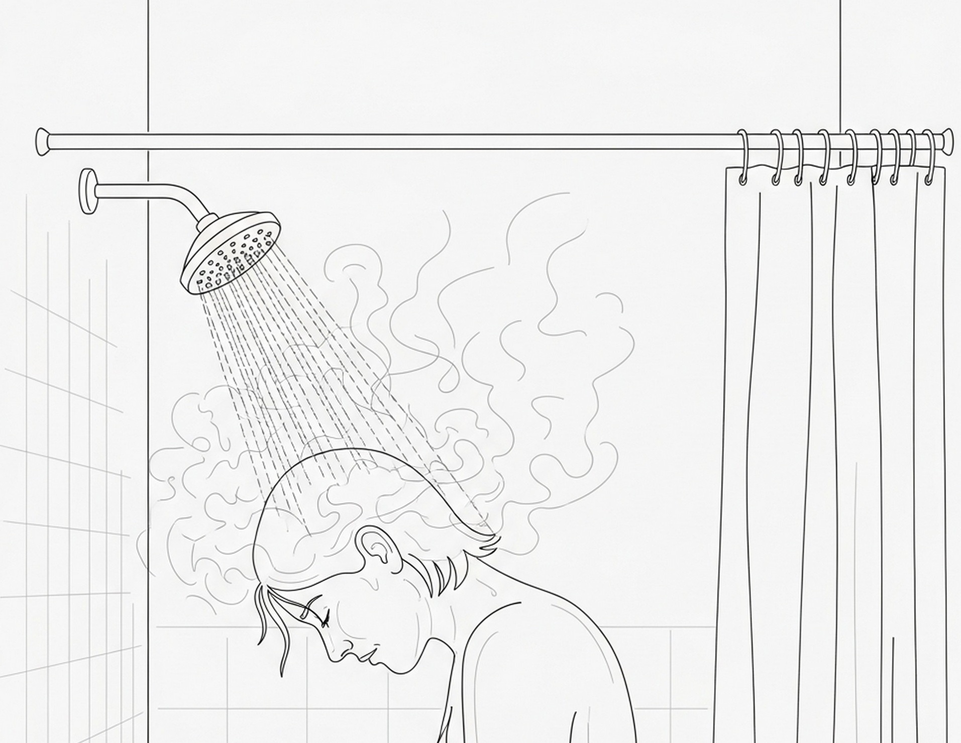 뜨거운 샤워 중 어지럼