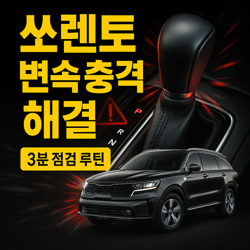 쏘렌토 변속 충격 심할 때 해결되는 점검 루틴