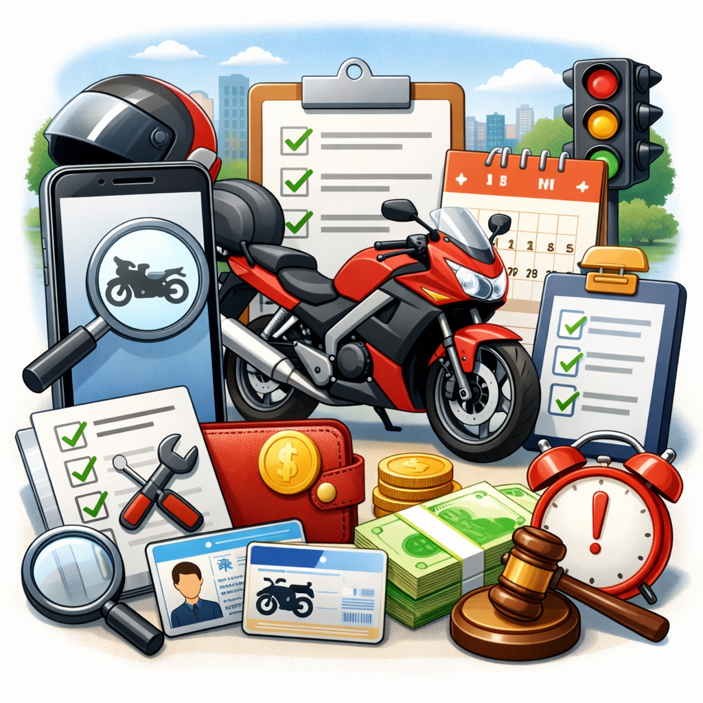 이륜차 정기검사 조회방법 모바일 확인부터 준비물·과태료까지 한 번에 정리 관련 사진