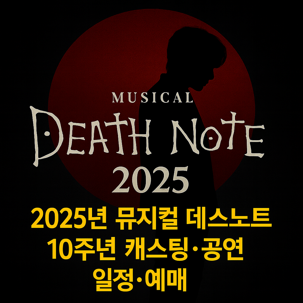 2025 뮤지컬 데스노트 공연 안내