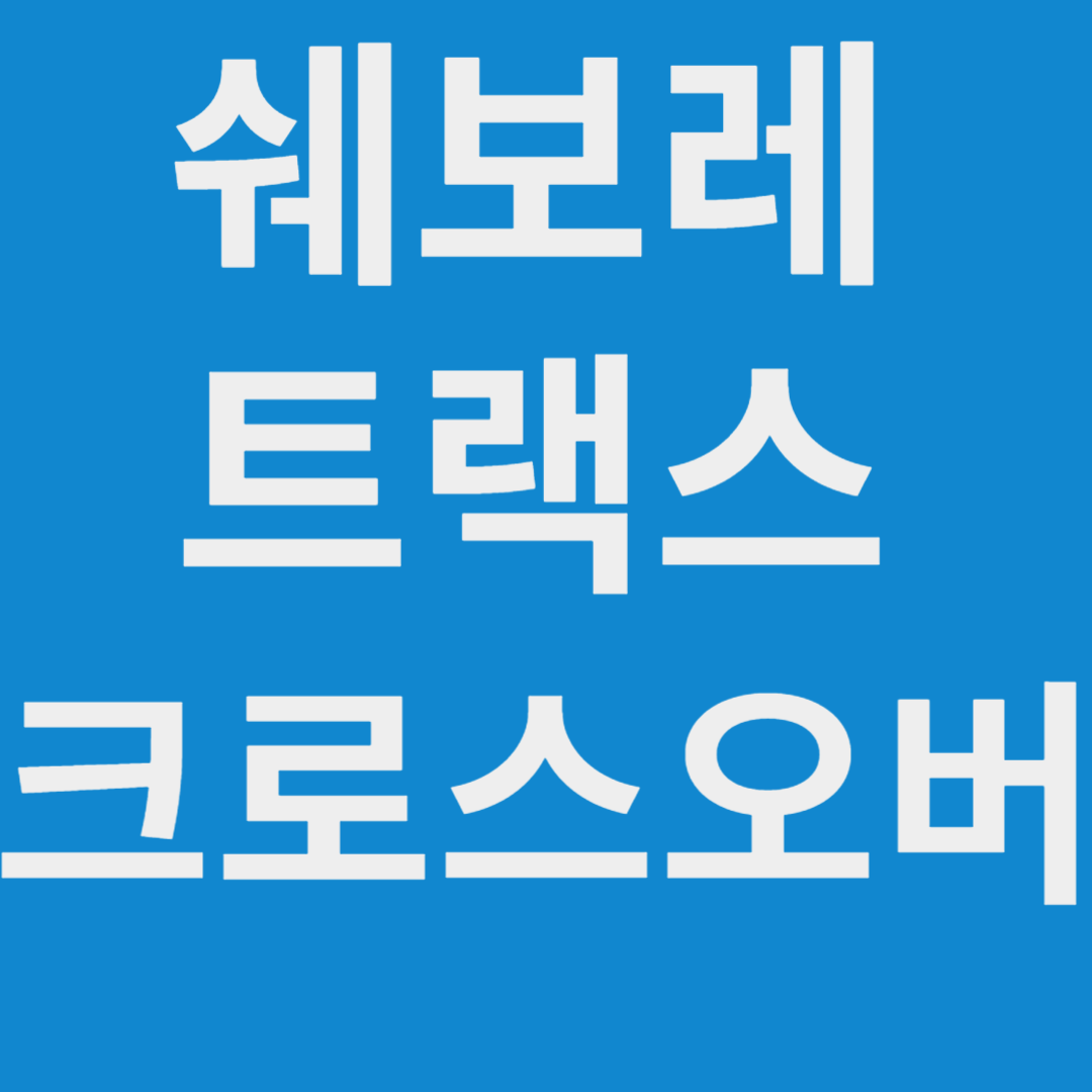 트랙스 크로스오버