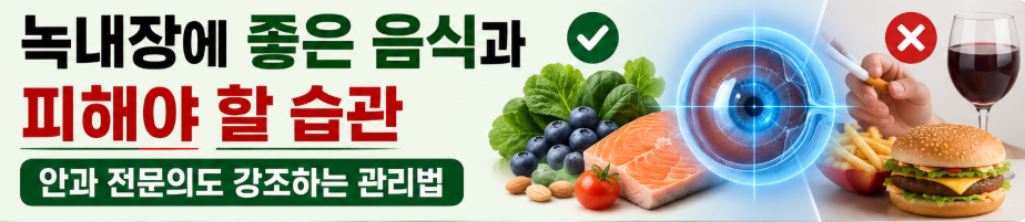 녹내장에 좋은 음식과 나쁜 음식을 구분해서 눈 건강 지키기