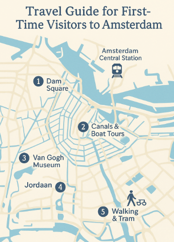 암스테르담 지도 사진