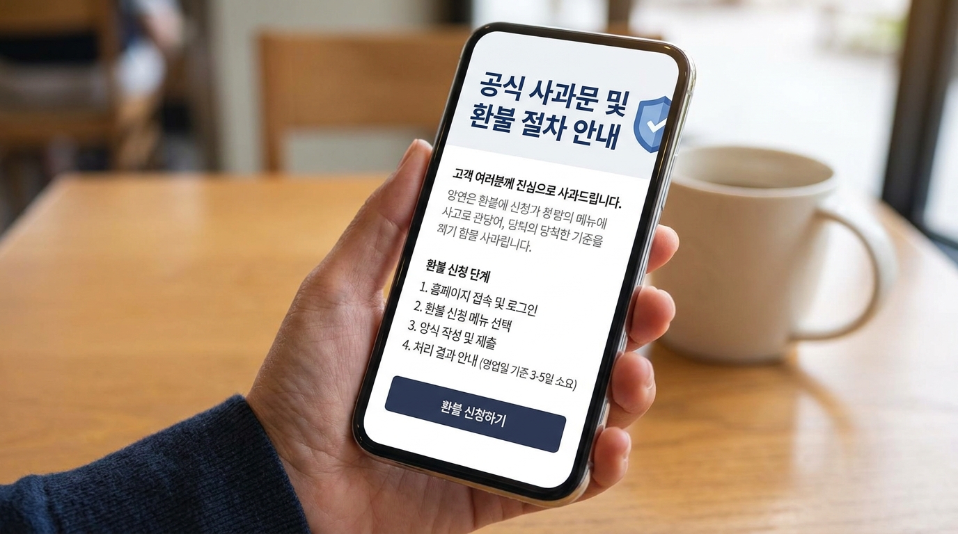 성수동 포켓몬 팝업 조기 종료에 따른 네이버 예약자 보상 및 환불 절차 안내