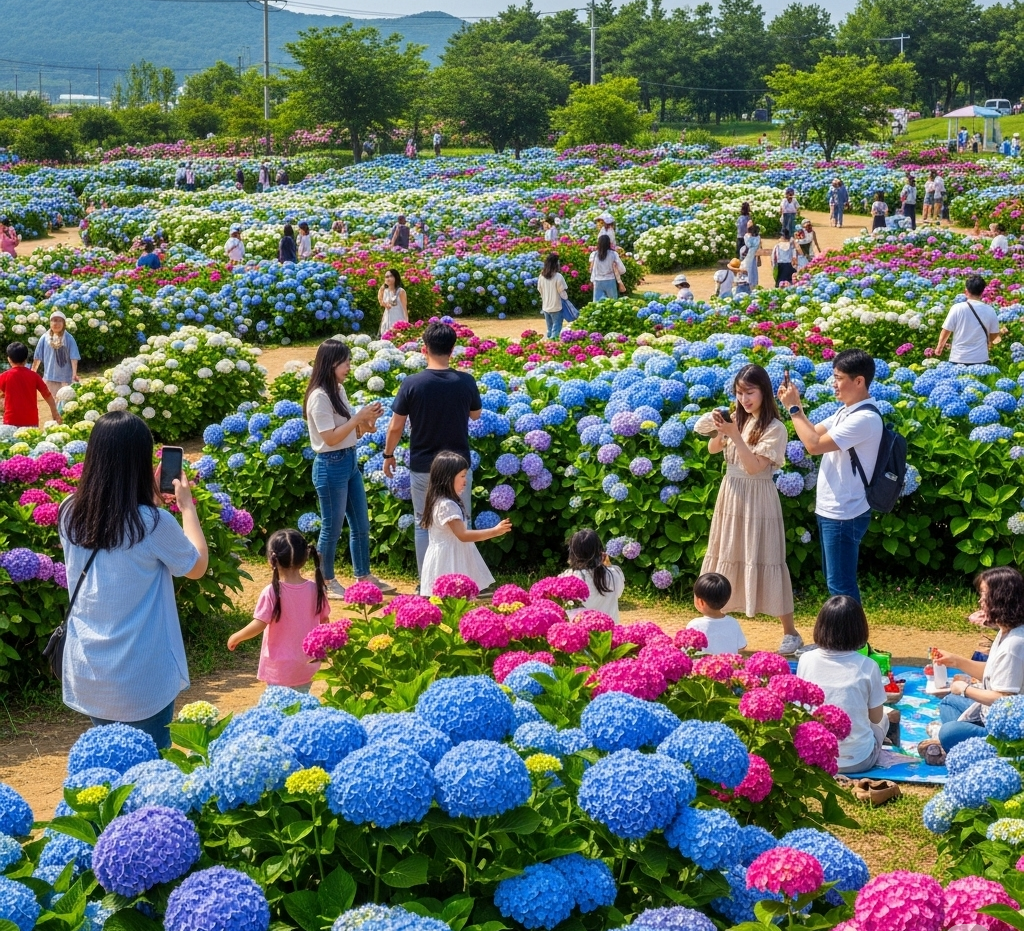 수국축제사진