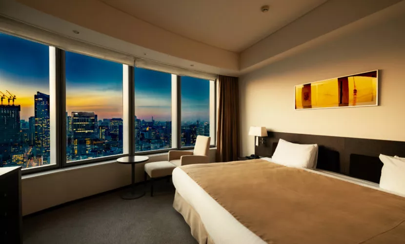 파크호텔 도쿄 코너 킹 도쿄타워 사이드 객실