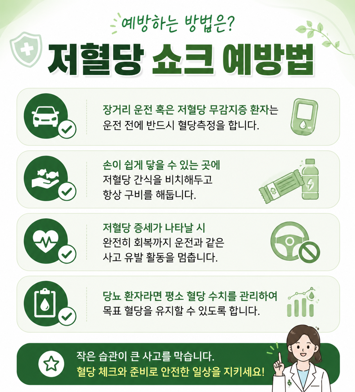 저혈당 쇼크 예방법 정리
