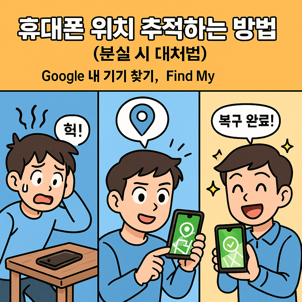 휴대폰 위치 추적하는 방법(분실 시 대처법)